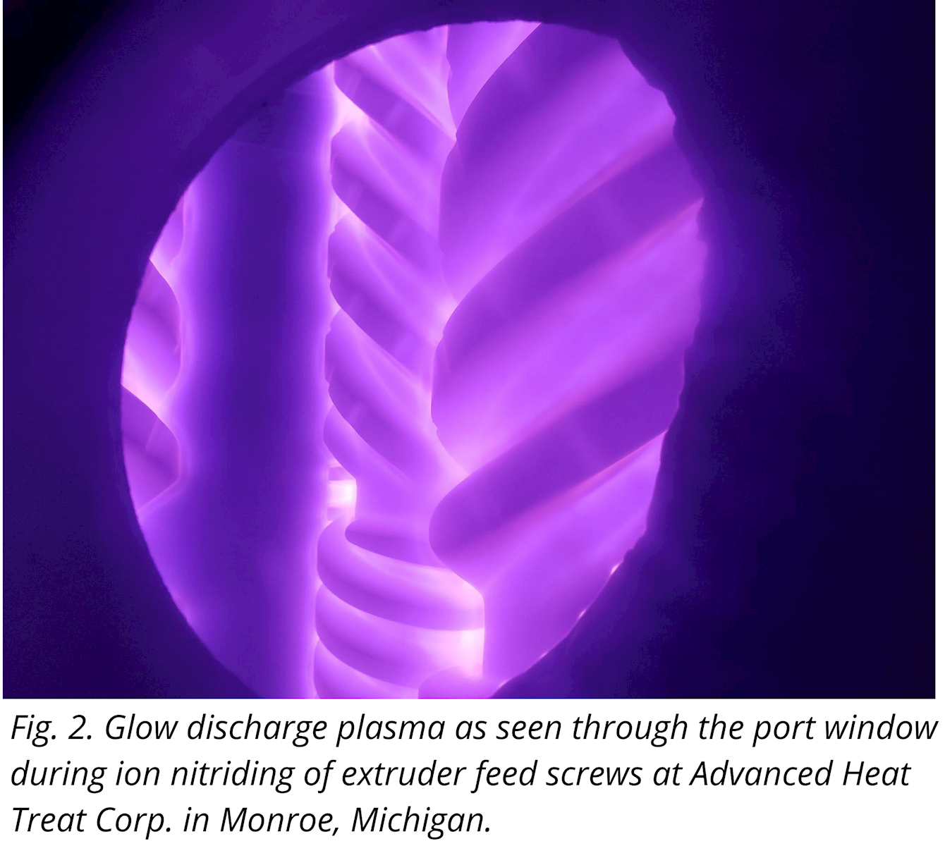 Nitriding of Long Parts- Discharge through Window