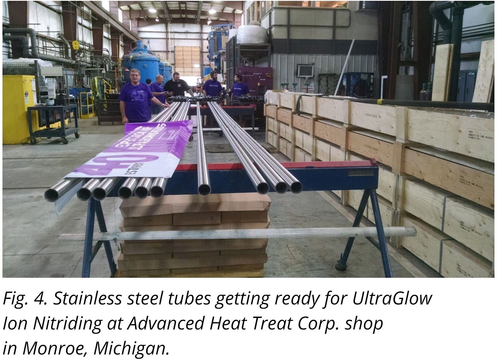 Fig. 4 Stainless Steel Tubes Preparing for Nitriding